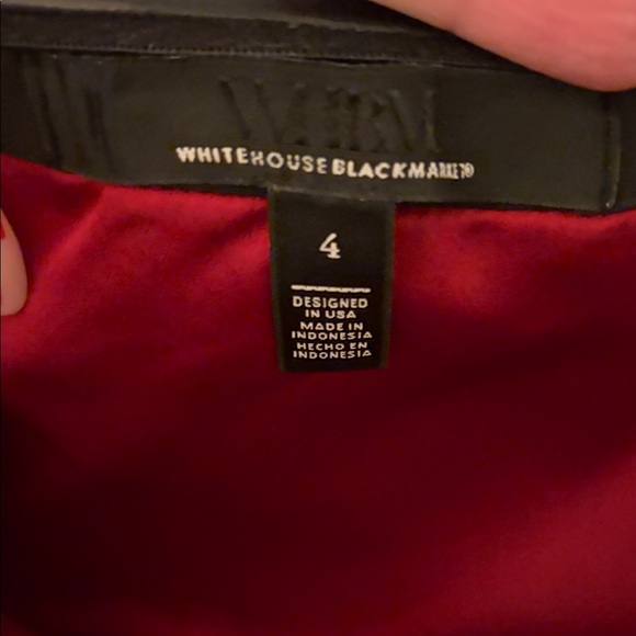 White House Black Market Black Peplum Top - Picture 3 of 3